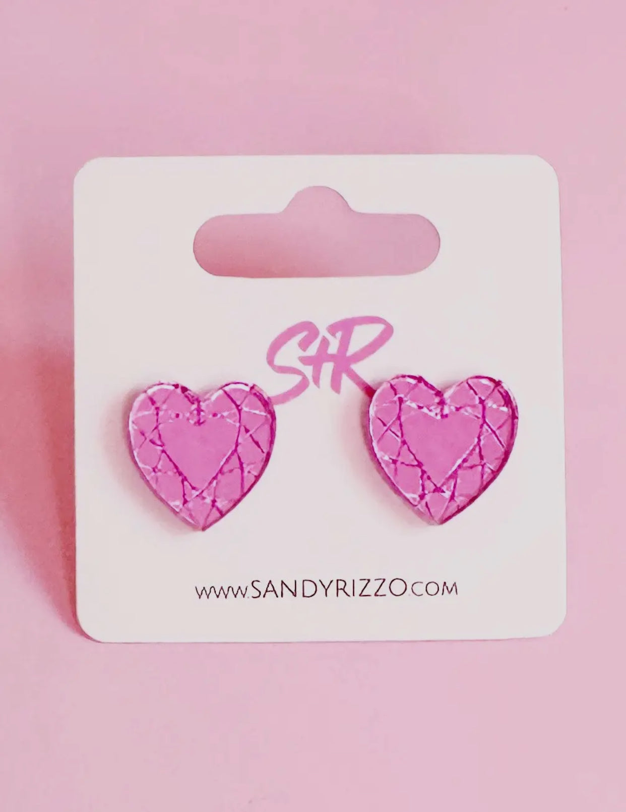 Heart Mirror Stud Earring