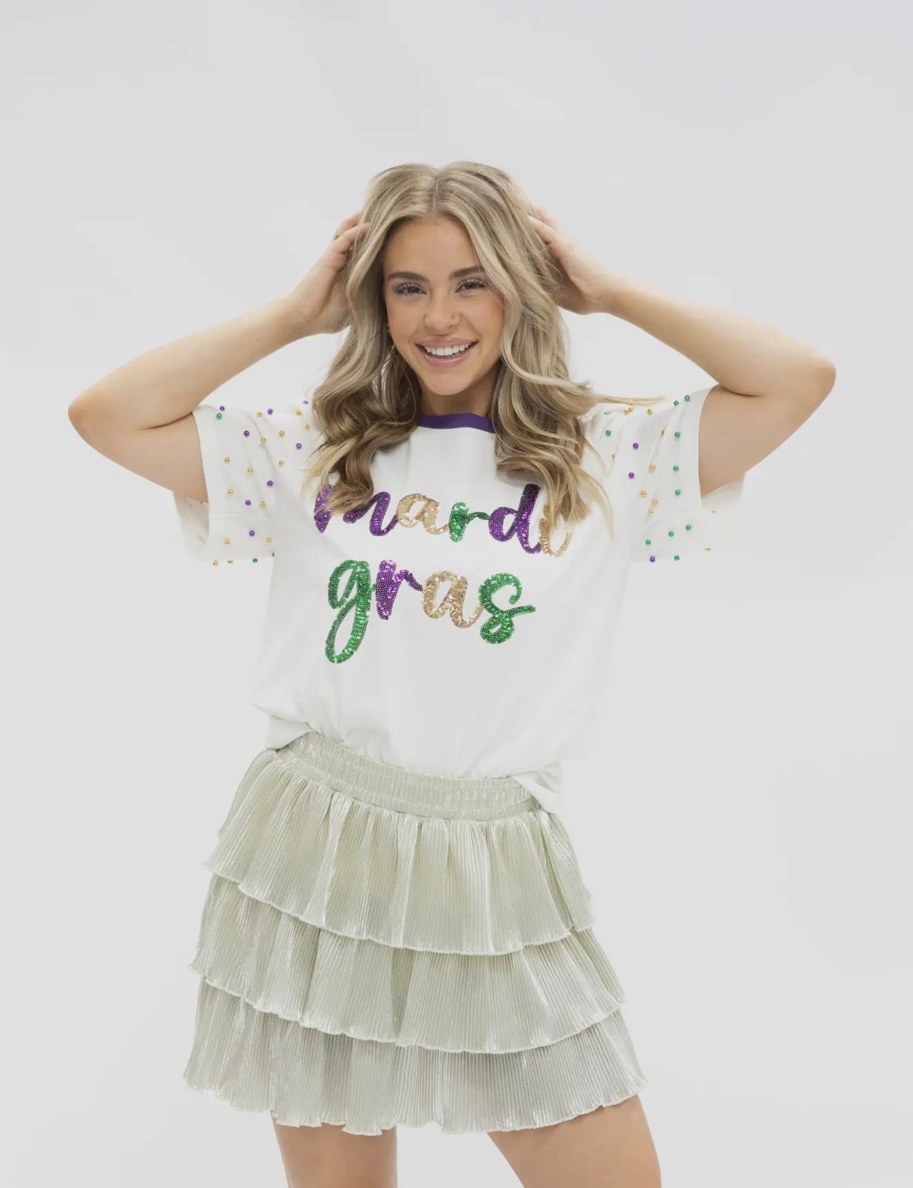 Southern Grace Mardi Gras Tee