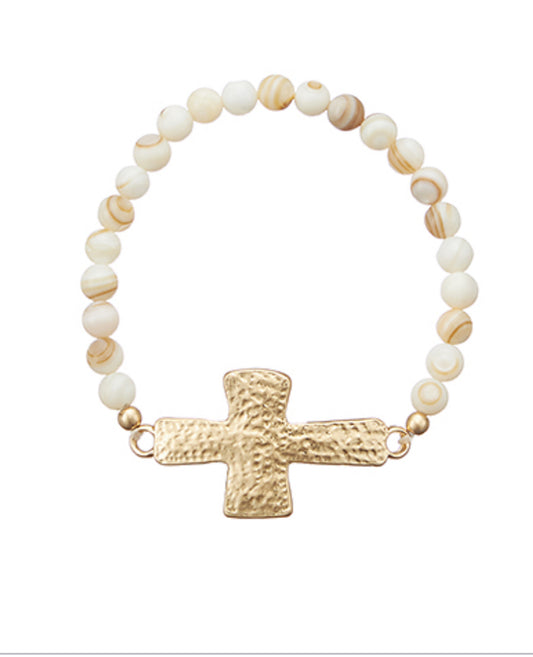 Cross Bead Bracelet