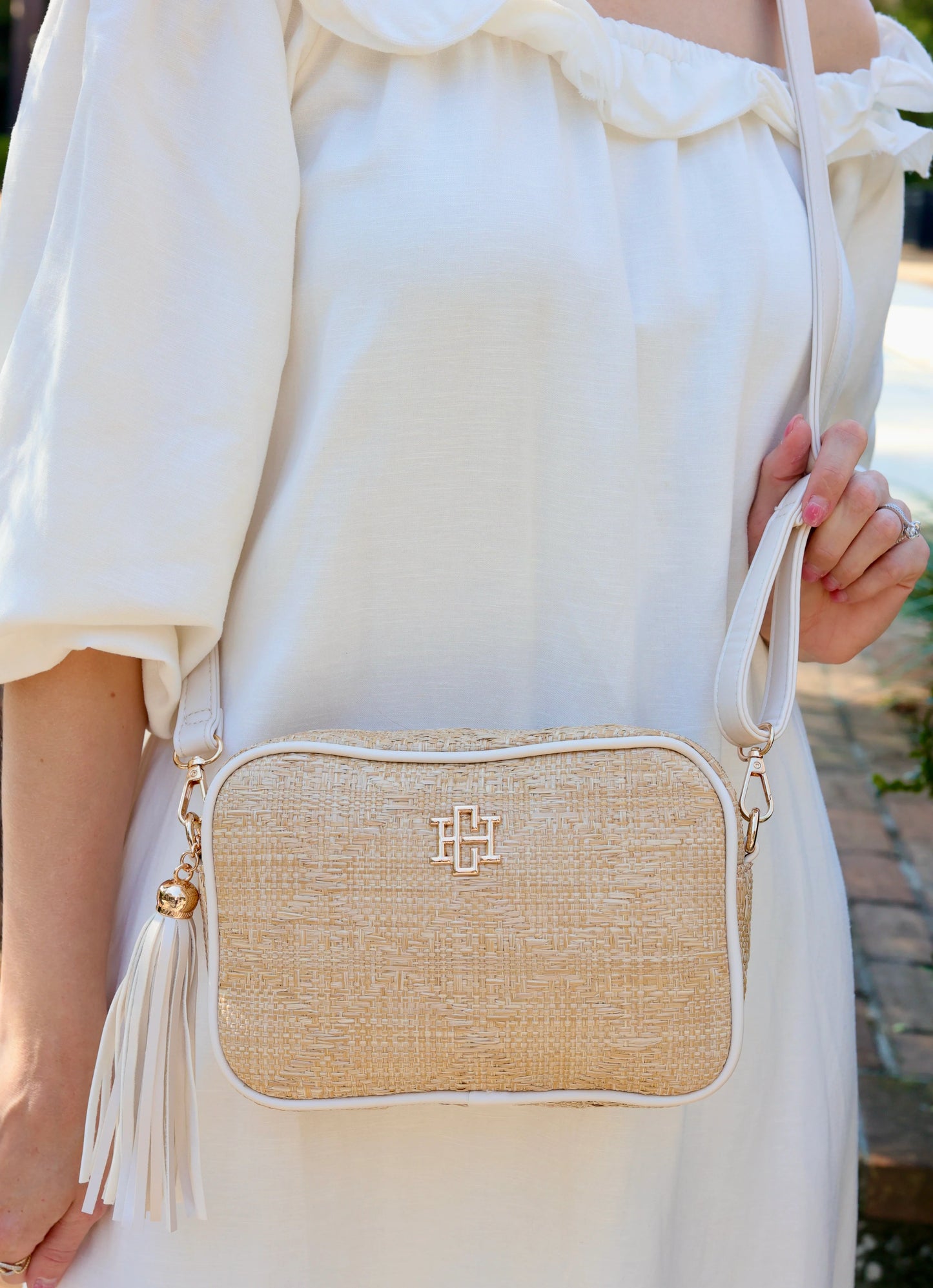 Margo Crossbody Natural Lattice