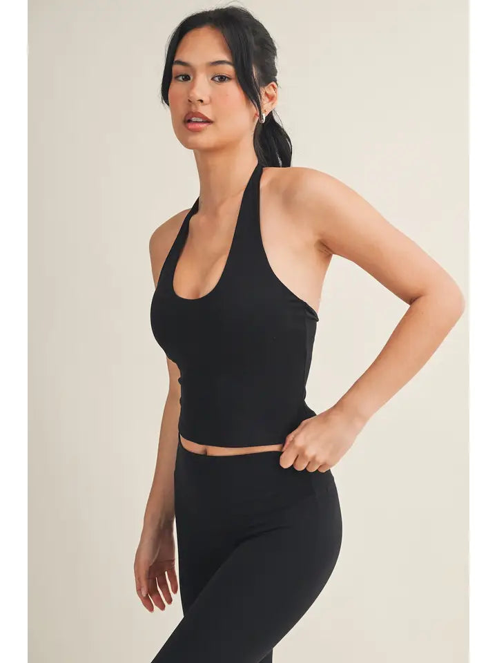 Scoop Neck Halter Top