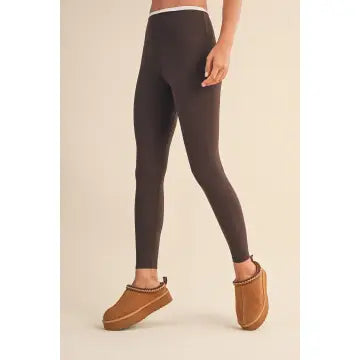 Contrast Binding Legging
