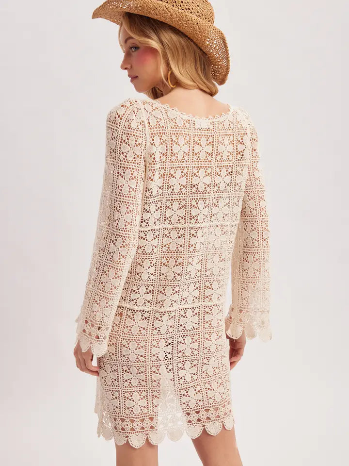 Seaside Crochet Coverup Dress