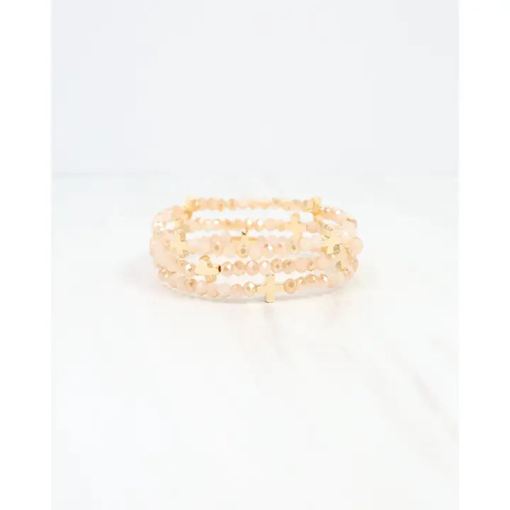 Riversprings Cross Beaded Bracelet Set