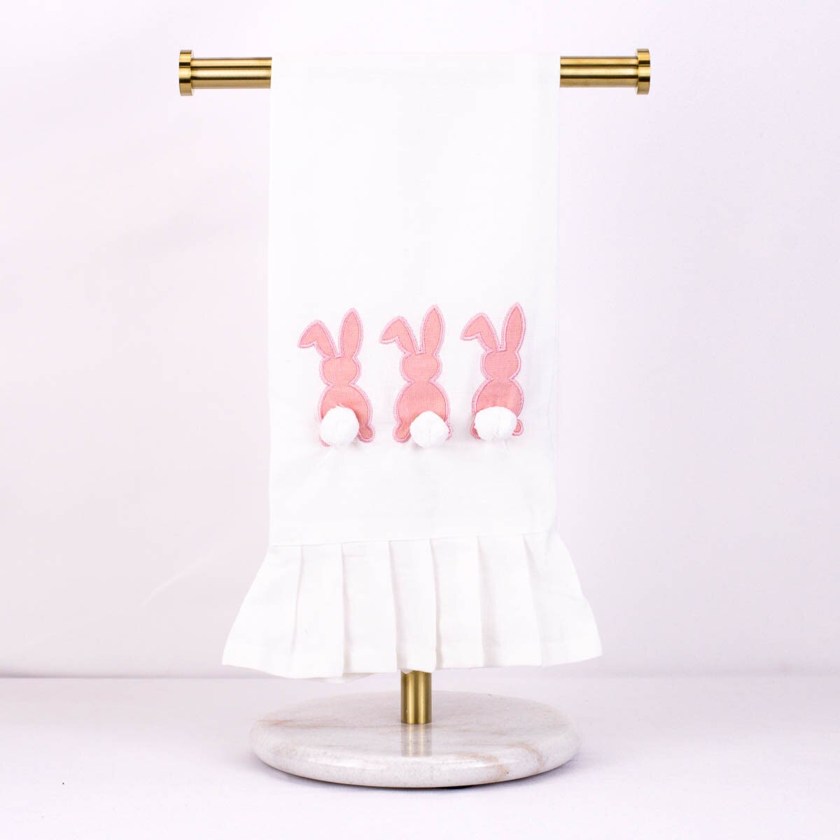 Bunny Ruffle Hand Towel