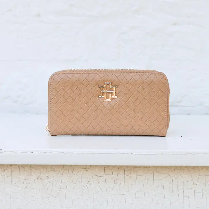 Penelope Wallet Woven Tan