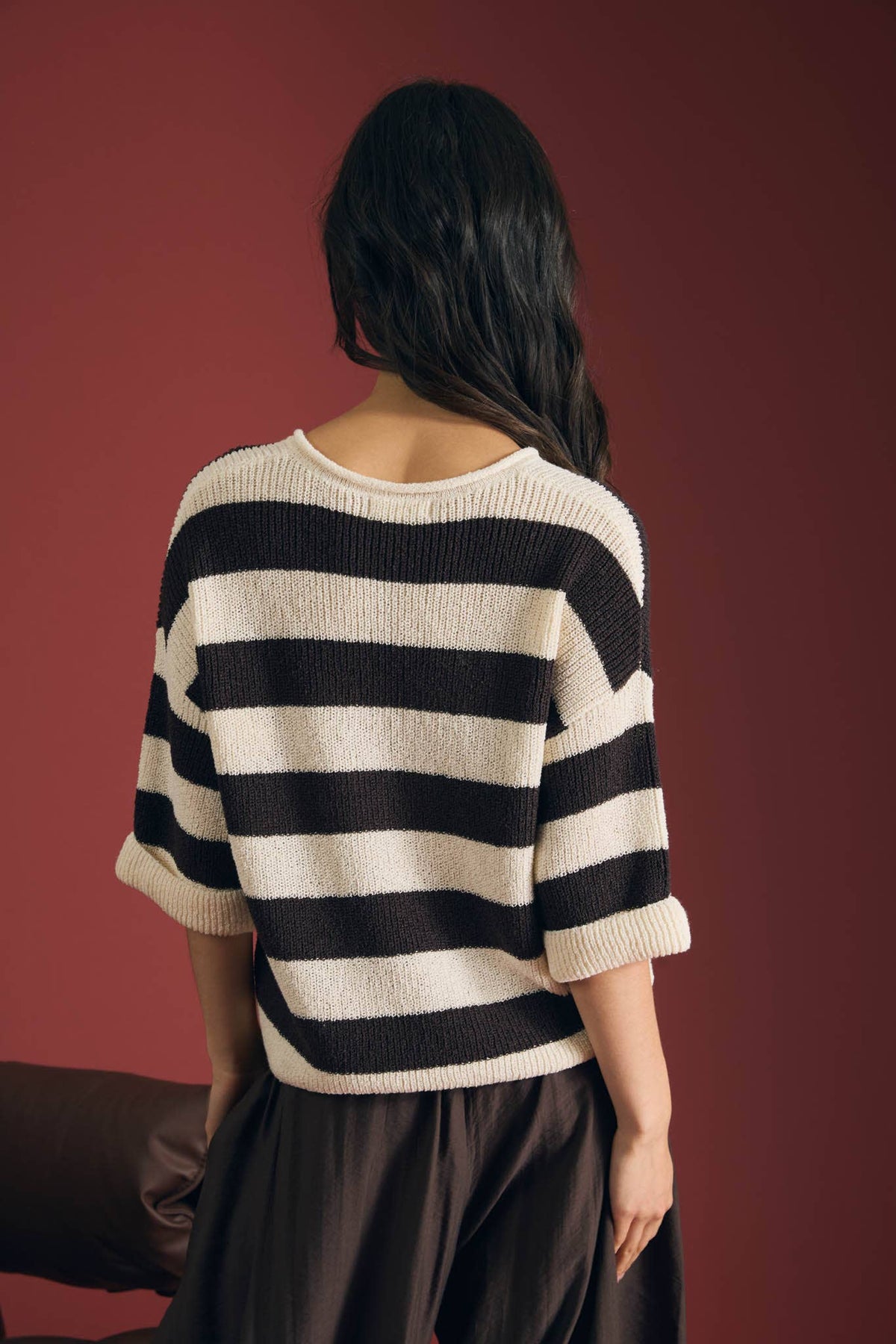 Cocoa Stripe Sweater