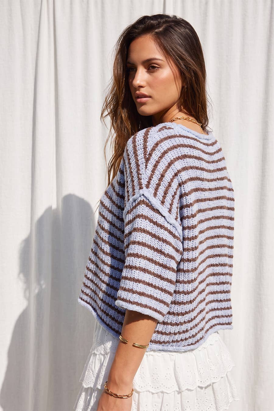 Coastal Breeze Stripe Sweater