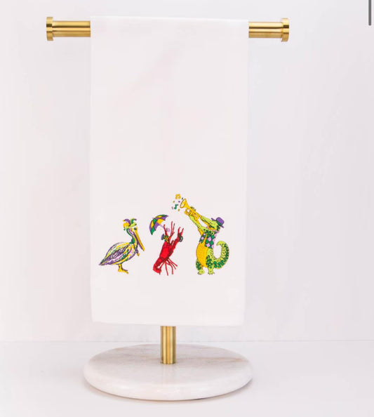 Mardi Gras Band Towel