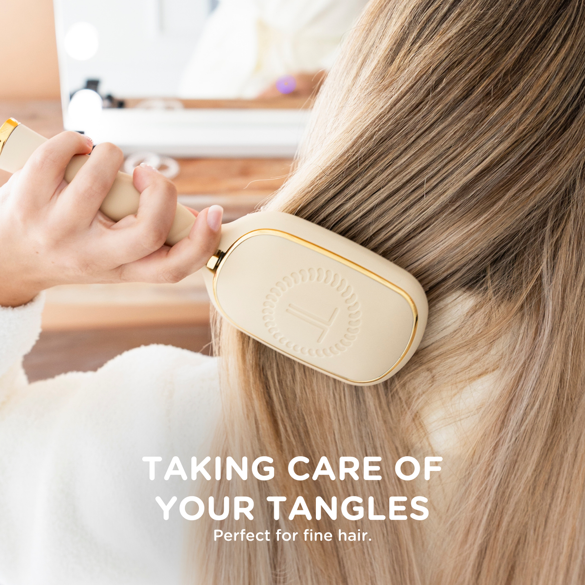 Detangler Brush |Tan| Fine