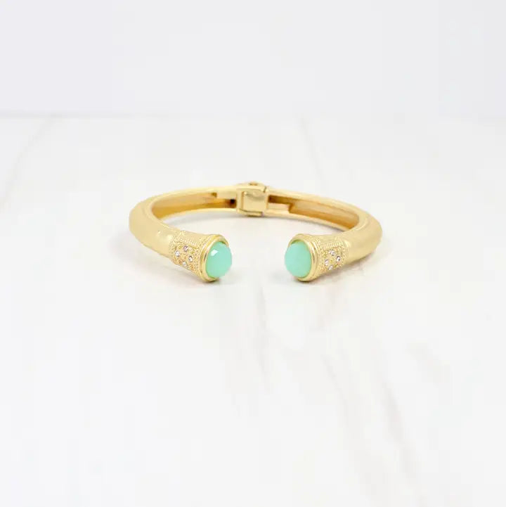 Colette Hammered Hinged Cuff Bracelet