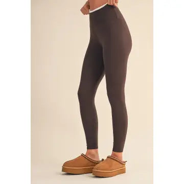 Contrast Binding Legging