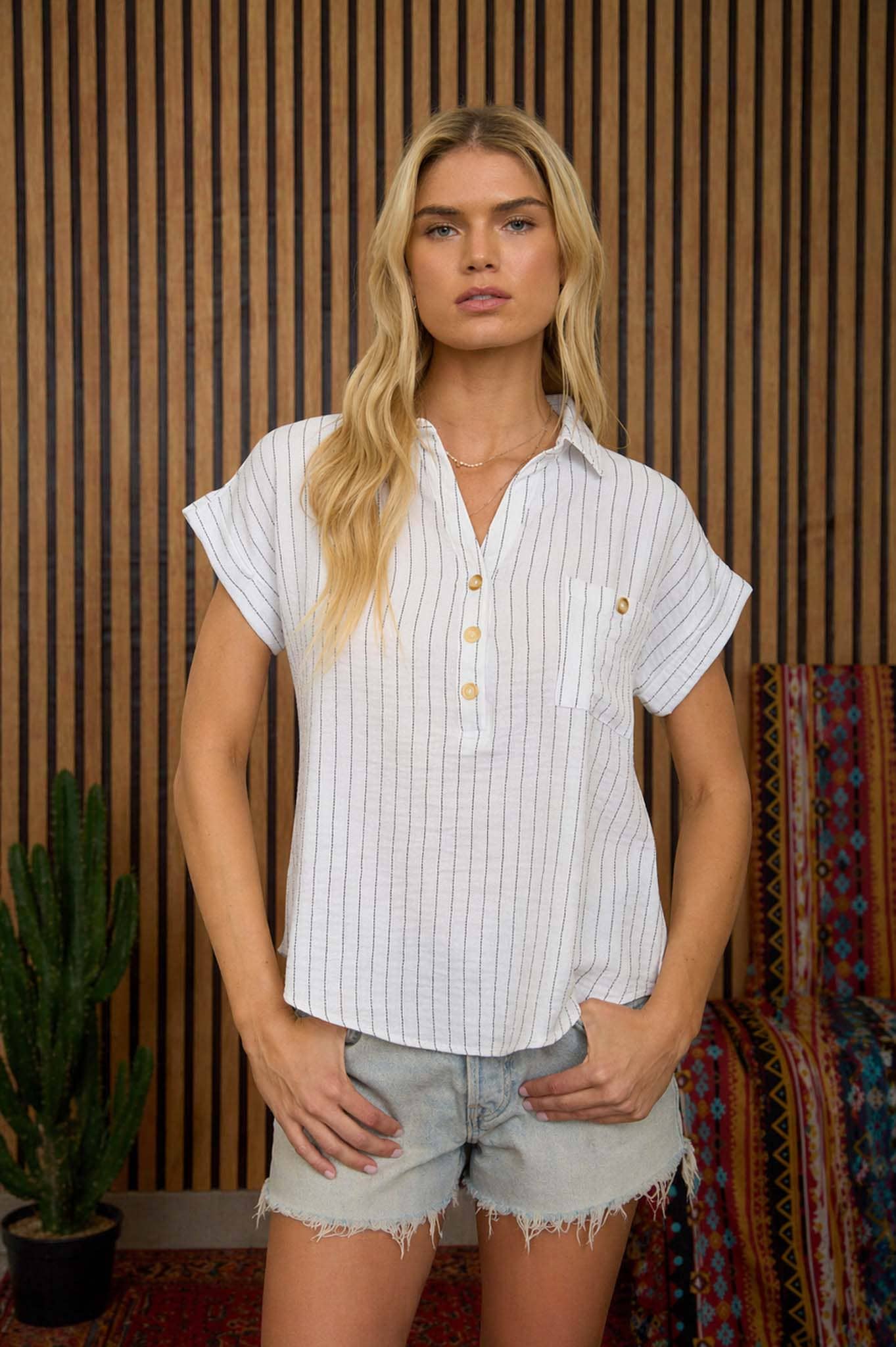 Seaside Stroll Stripe Top
