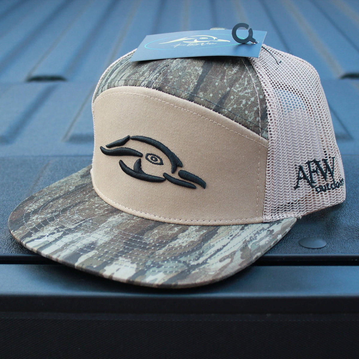 Realtree Legacy Camo 7 Panel Duck Logo Hat