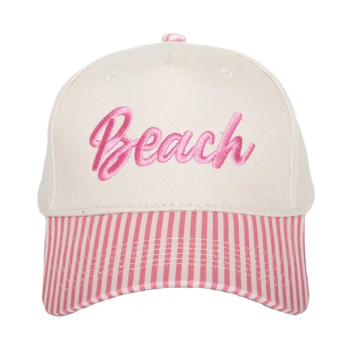 Beach Cursive Two-Toned Trucker Hats