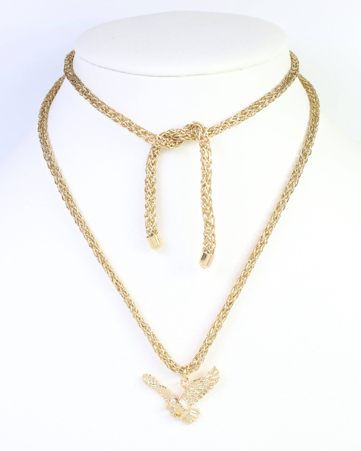 Corie Cord Necklace Eagle Gold