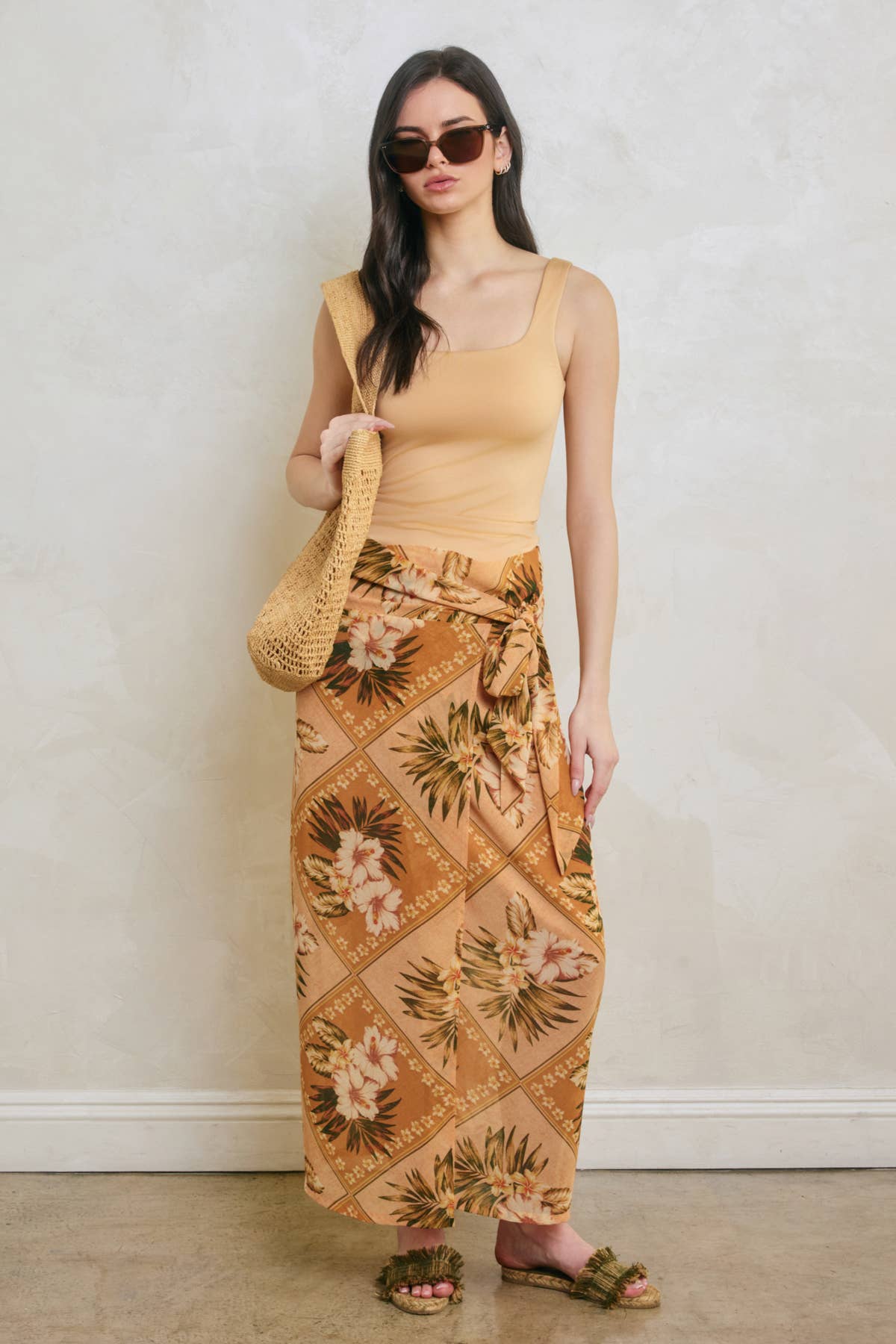 Square Neck Double Faced Top