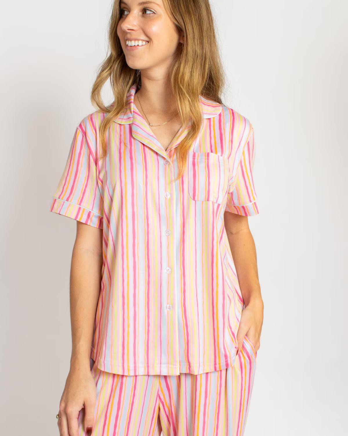 Addie Stripe Sleep Shirt