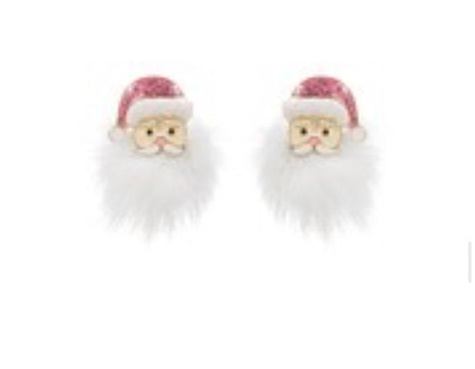 Santa Pompom Earrings