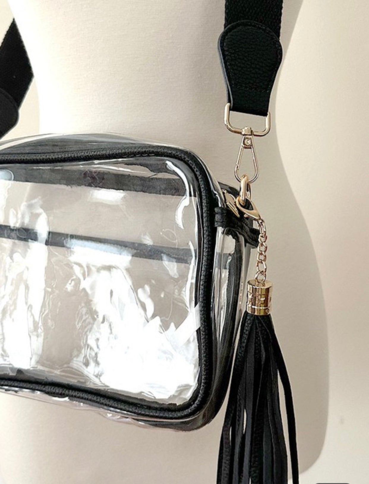 Clear Camera Bag Black