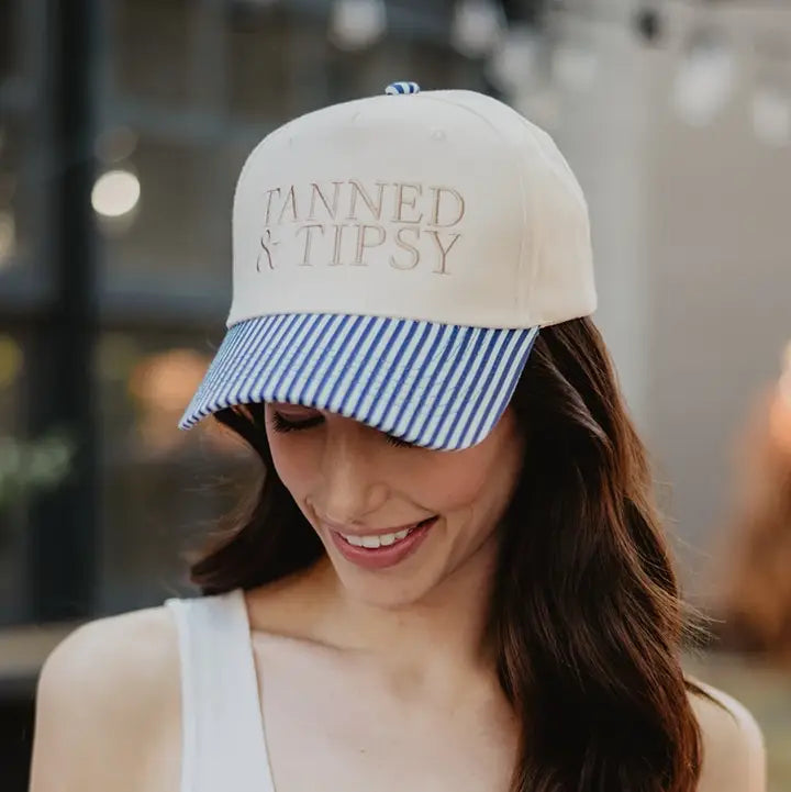 Tanned & Tipsy Two-Tone Hat