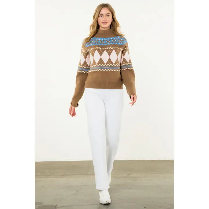 Fair Isle Argyle Sweater