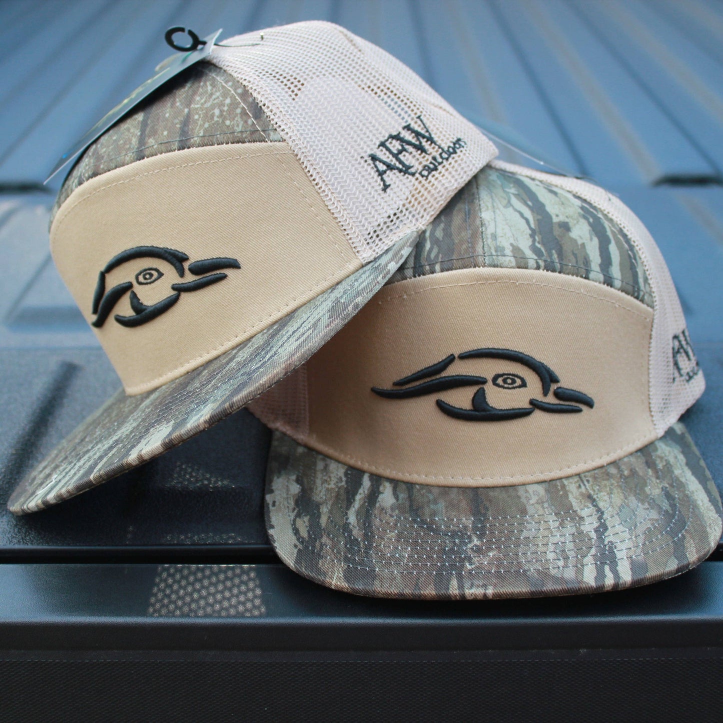 Realtree Legacy Camo 7 Panel Duck Logo Hat