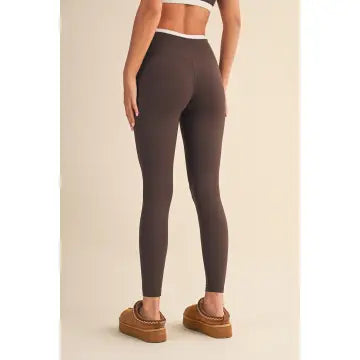 Contrast Binding Legging