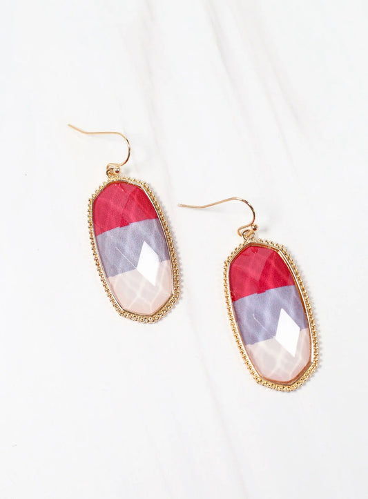 Tri color Earrings