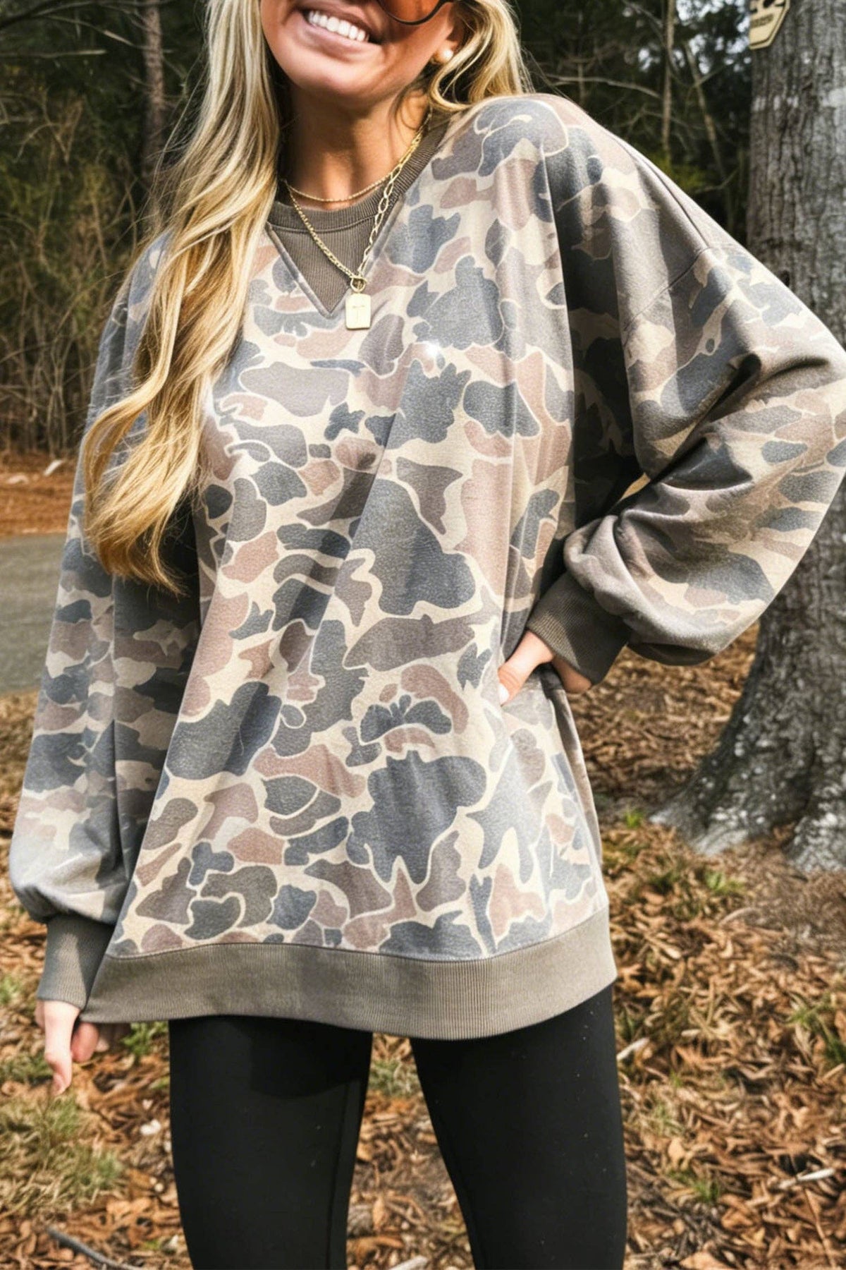 Weekend Camo Pullover