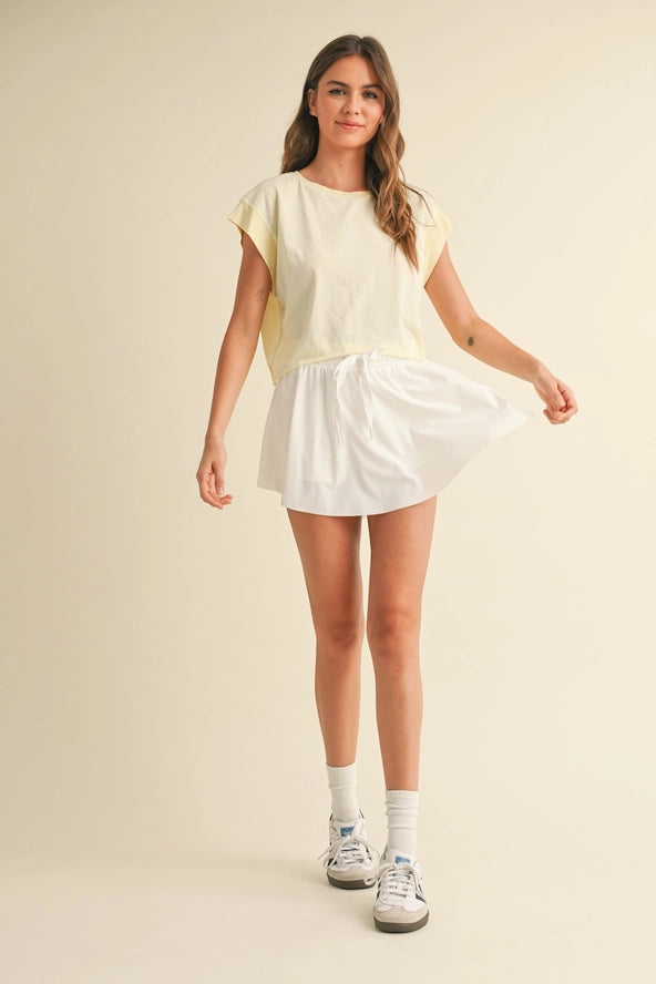 Cutout Back Layering Tee