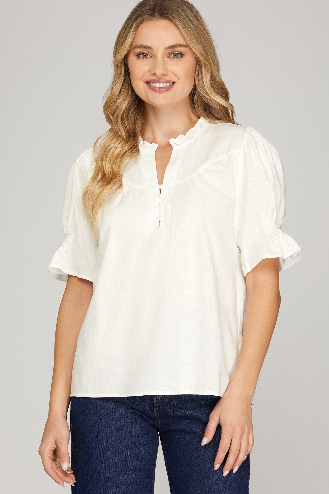 Willow Button Top