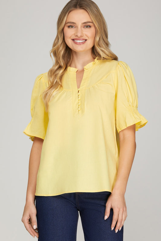 Willow Button Top
