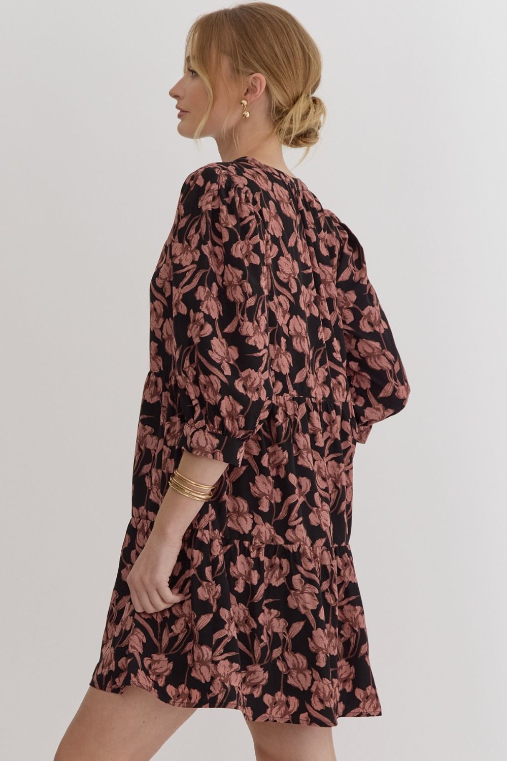 Wild Rosette Floral Dress