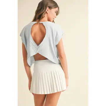 Cutout Back Layering Tee