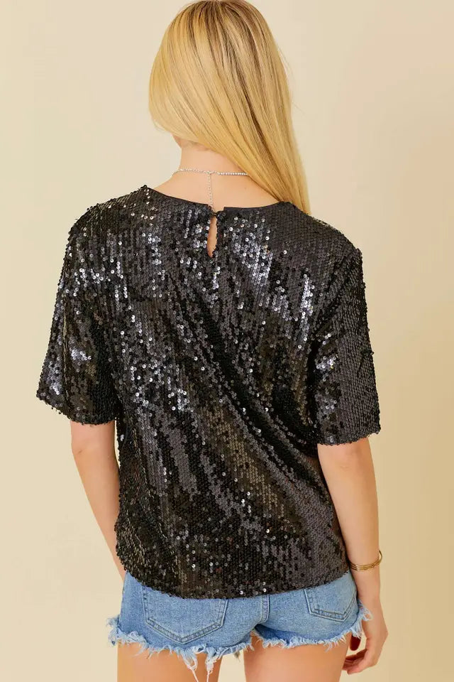 Shimmer Sequin Top