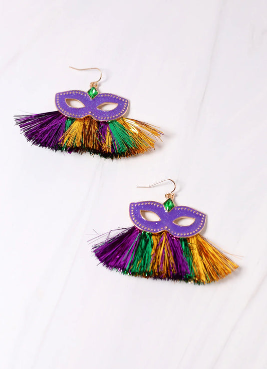 Masque Tassel Earring