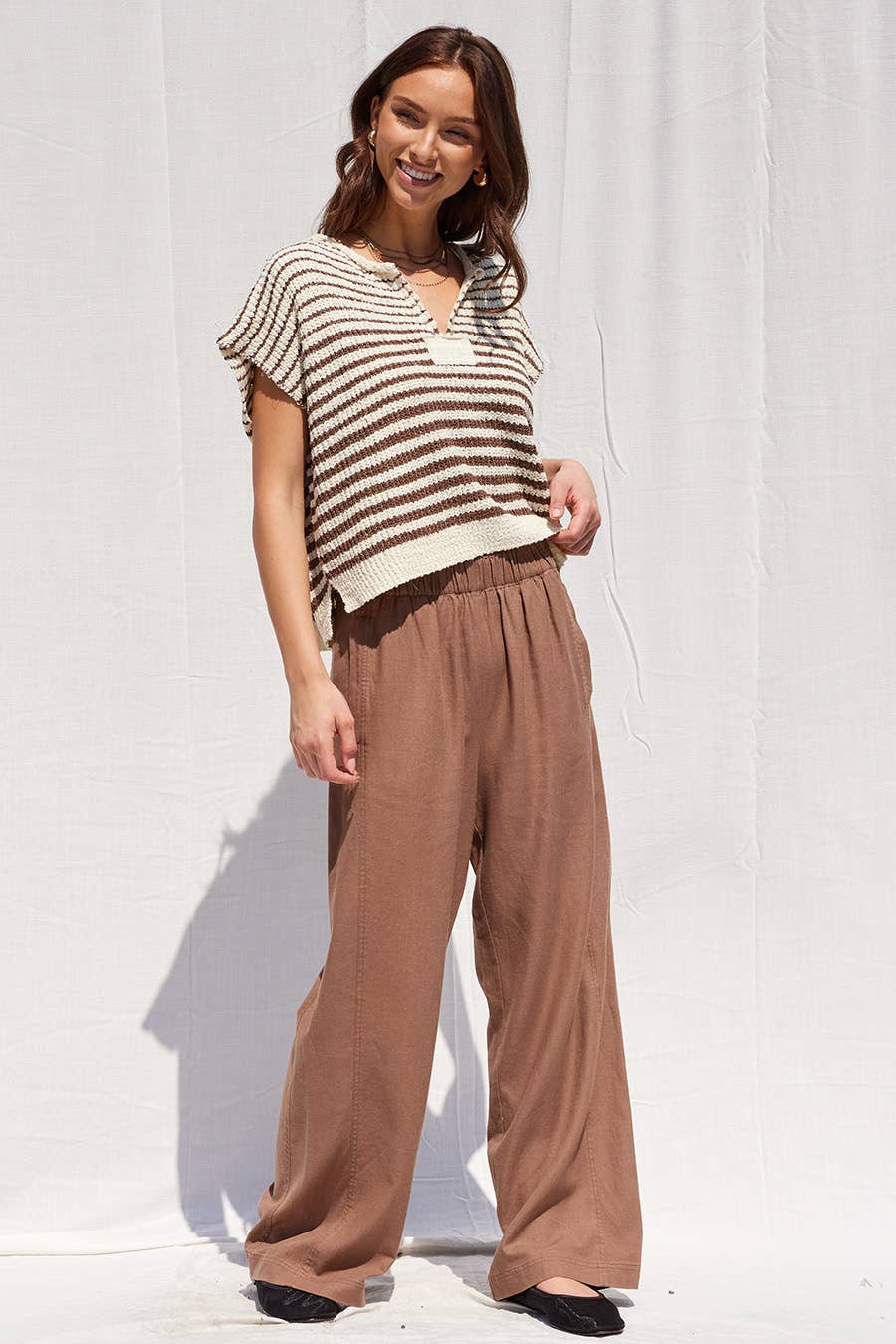 Striped Crop Sweater