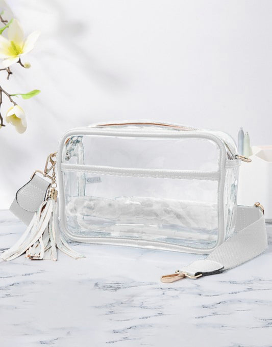 Clear Camera Bag White