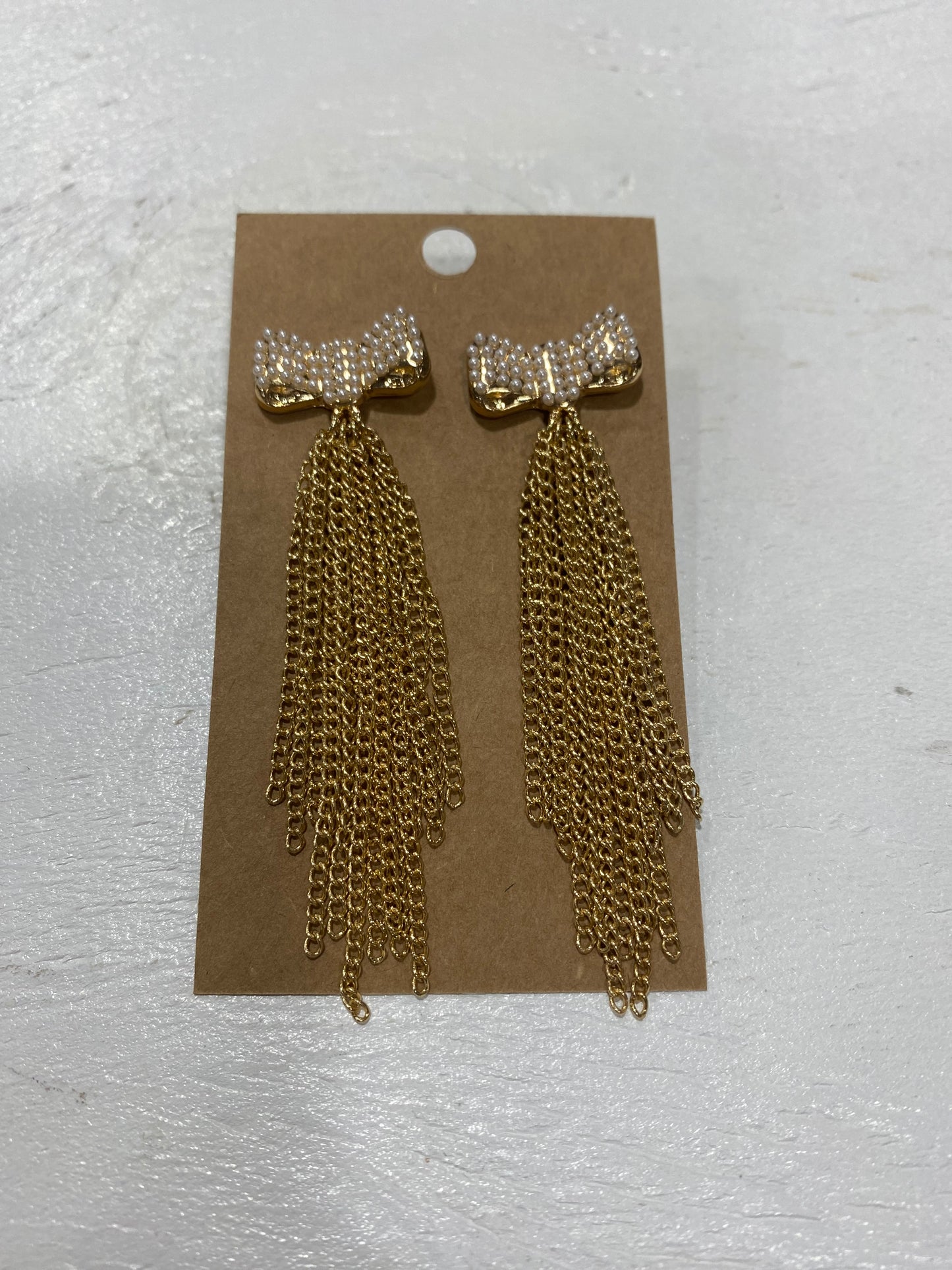 Bow Tassel Earrings