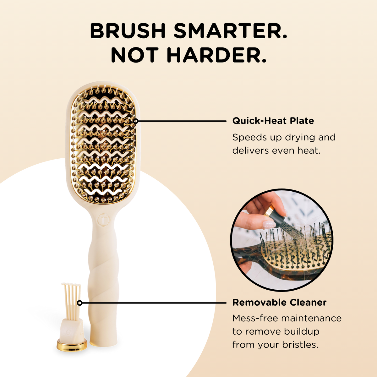 Vented Brush | Full Size | Tan