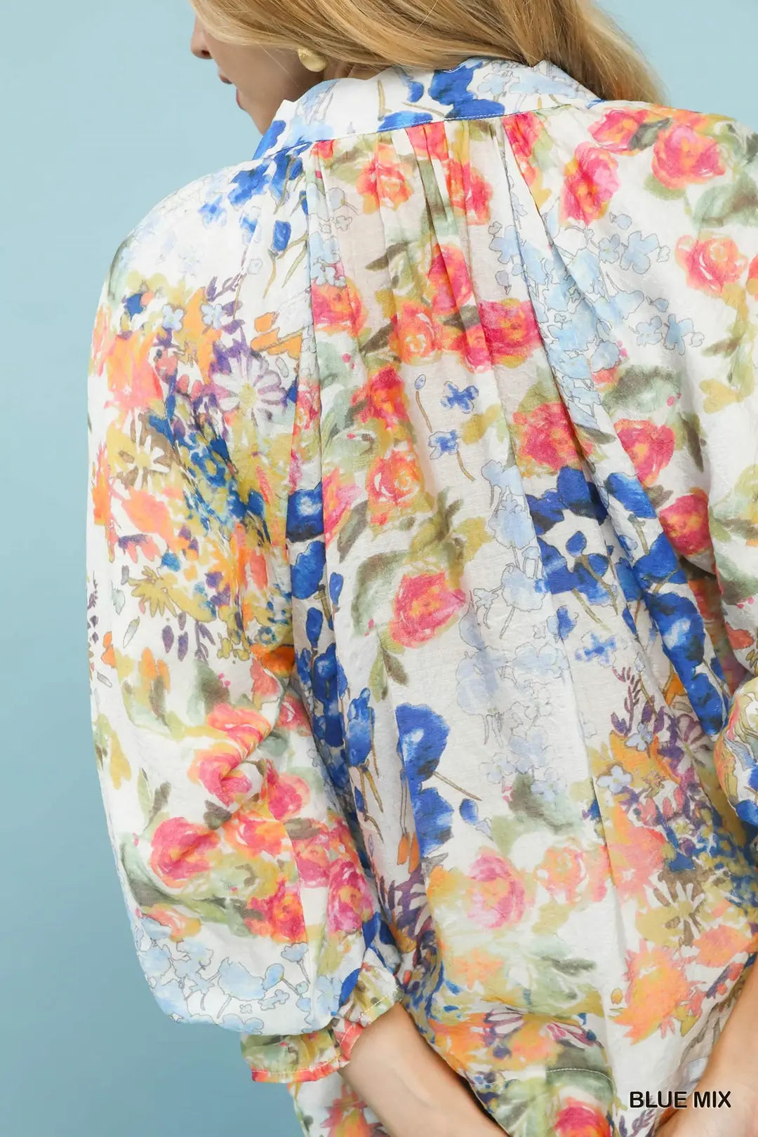Azure Bloom Blouse