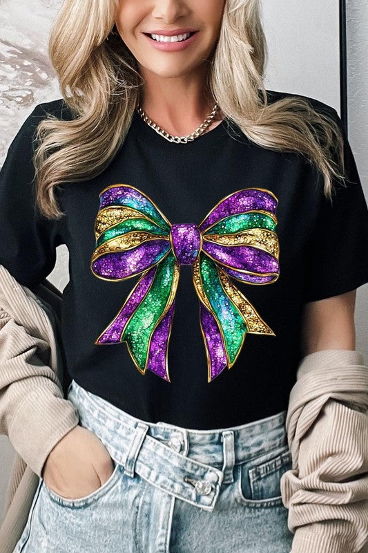 Mardi Gras Bow Tee