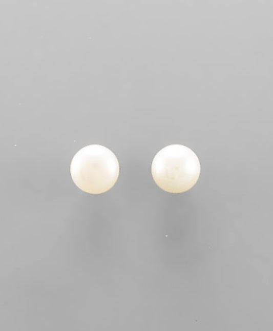 6mm Pearl Stud Earring