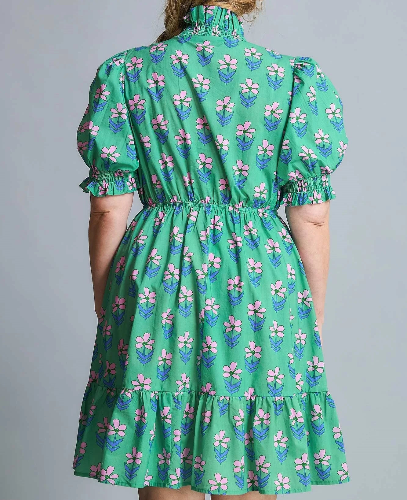 Ruffled Floral Babydoll Dress