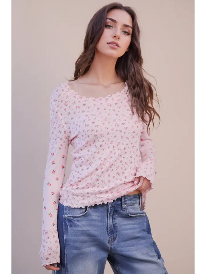 Daisy Whisper Long Sleeve Top