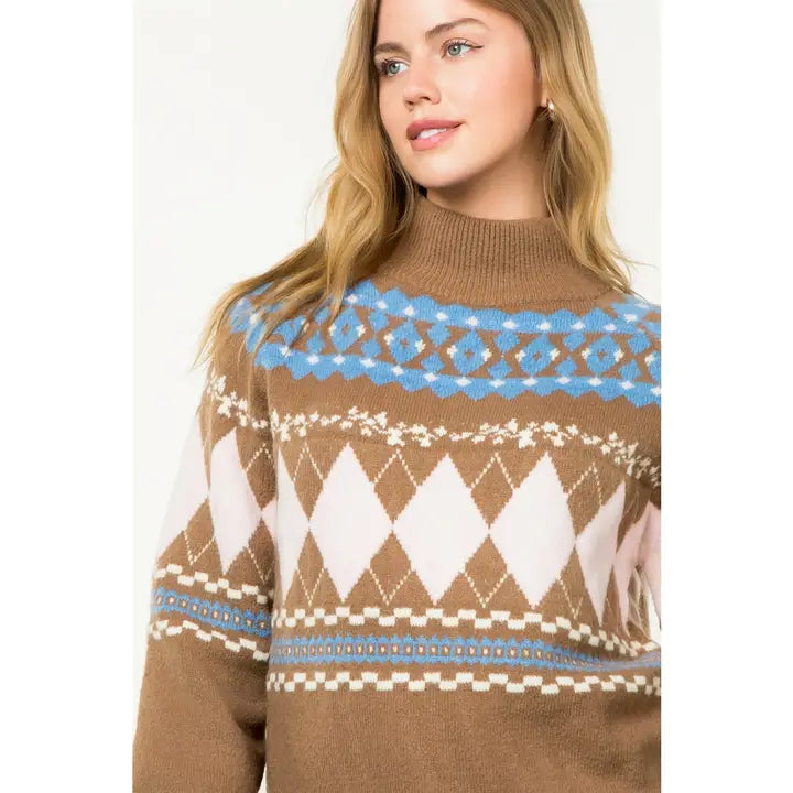 Fair Isle Argyle Sweater