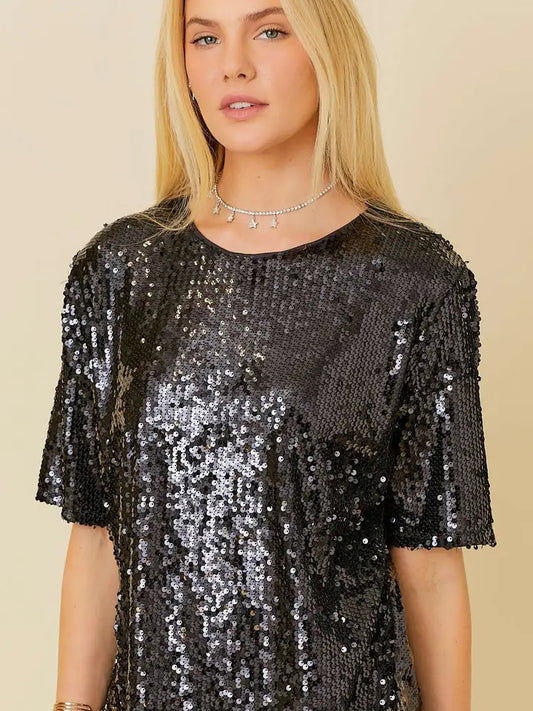 Shimmer Sequin Top