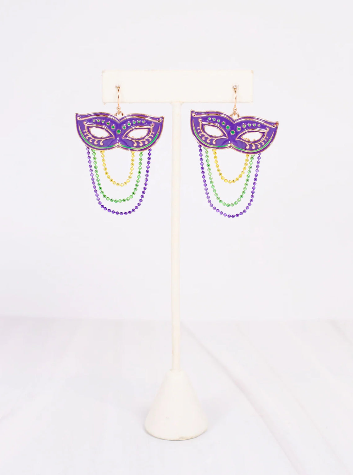 Bonnabel Mask & Beads Earring