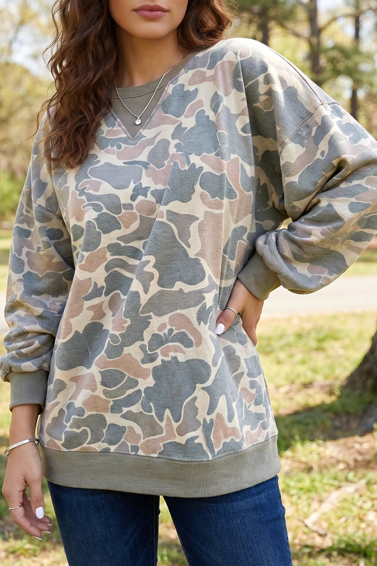Weekend Camo Pullover